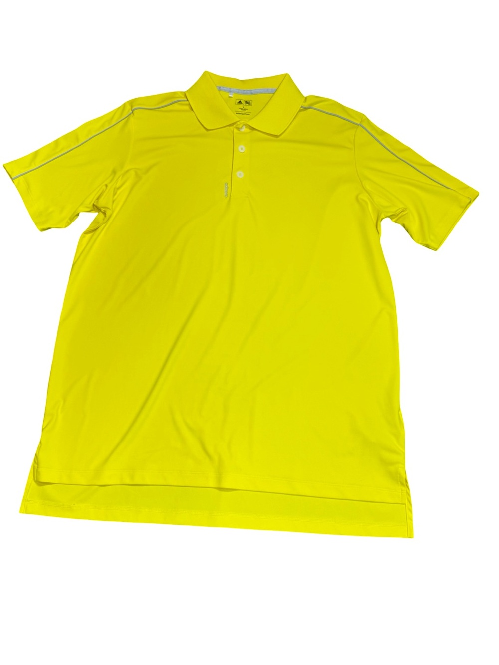 adidas Neon Yellow Men's Golf Polo SZ L